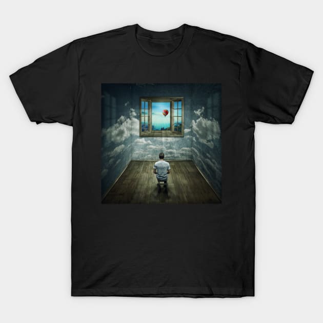 looking through the window T-Shirt by psychoshadow